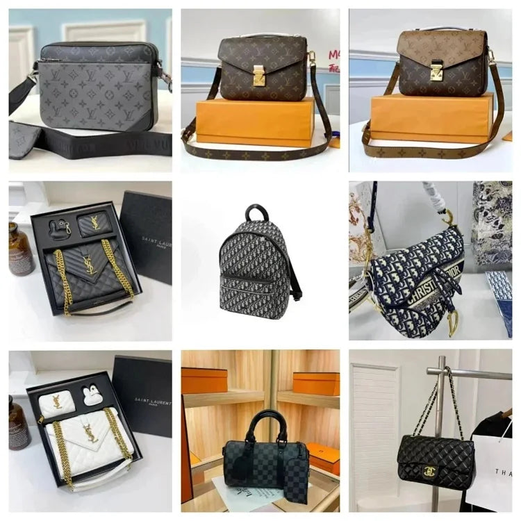 LV dior Gucci genuine leather bag