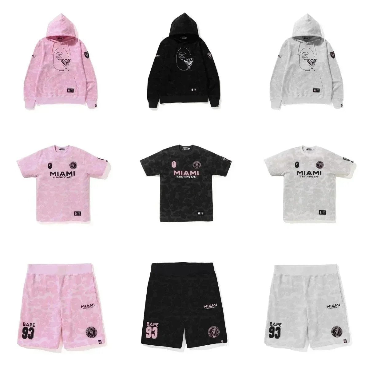Bape Miami T-shirt shorts Hoodies( 38 + styles)