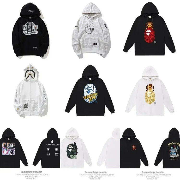 BAPE Hoodies (40 styles)