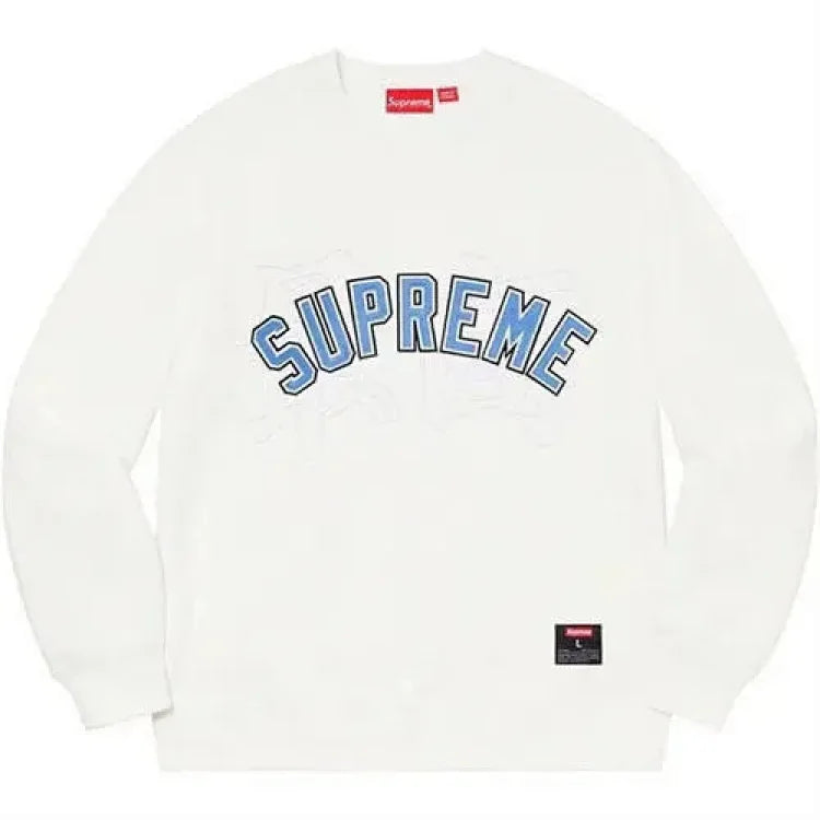 supreme round neck pullover sweatshirt (4 styles)