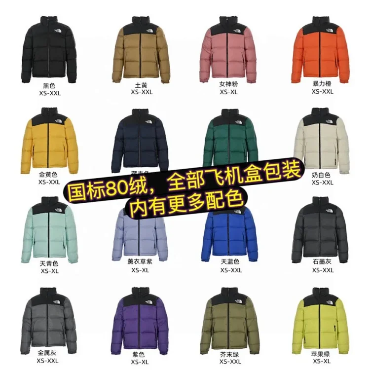 TNF down jackt (19 styles)