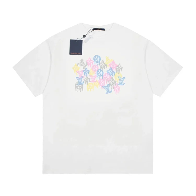 Louis Vuitton Multicolor Logo Graphic T-Shirt