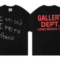 Gallery Dept. Men's Graphic T-Shirt with Car and Gas Station Print