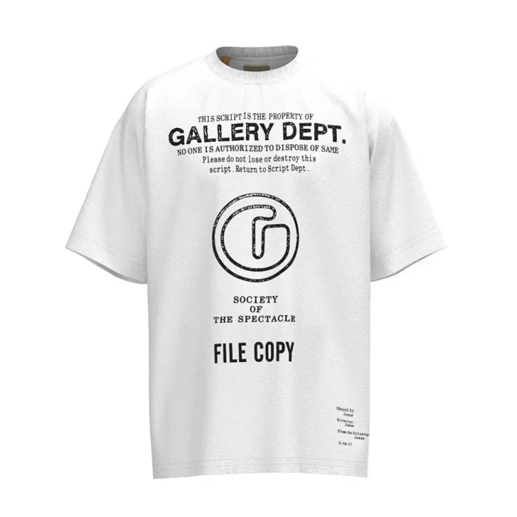 Gallery Dept. Society of the Spectacle File Copy T-Shirt - White