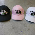 Stussy International Black Baseball Cap with Signature Logo | 7431321505