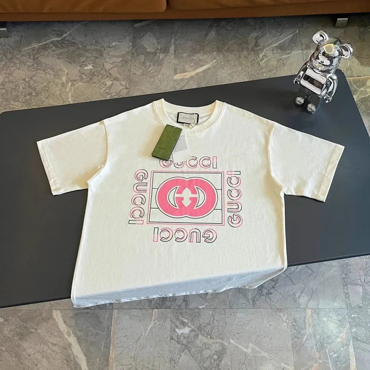 Gucci Women's Short Sleeve T-Shirt with Logo Print - Luxury Fashion Apparel