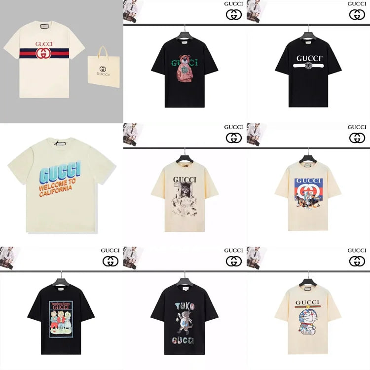 Gucci Classic Logo T-Shirt and Canvas Bag Set