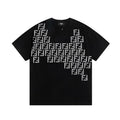 Fendi Black Graphic T-Shirt with FF Logo Design