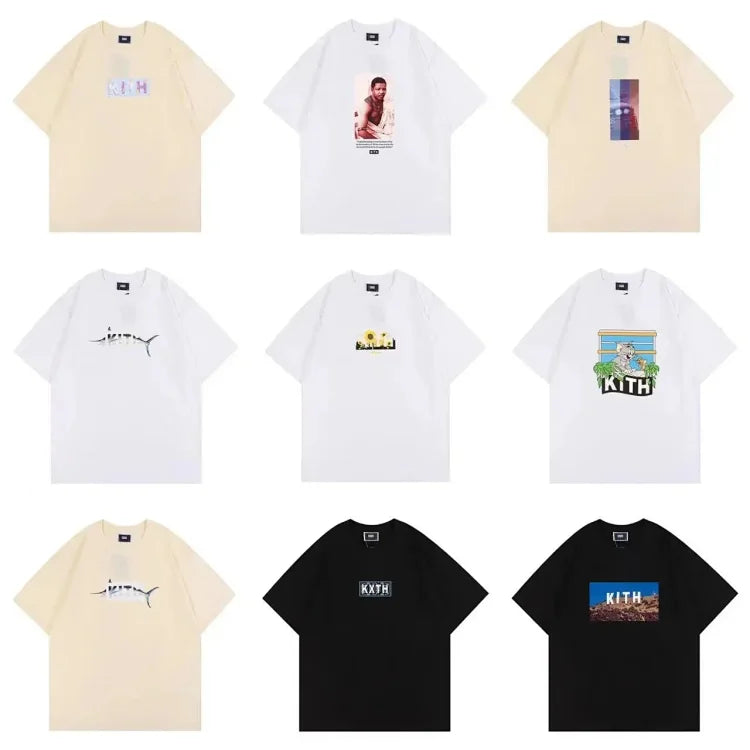 KITH Black T-Shirt with Swordfish Graphic - Stylish and Comfortable