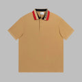 Burberry Icon Stripe Collar Polo Shirt in Archive Beige