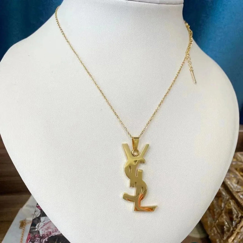 Saint Laurent YSL Monogram Necklace