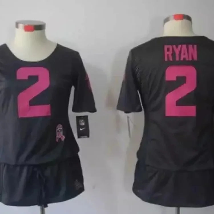 Women's Nike Atlanta Falcons Matt Ryan #2 Breast Cancer Awareness Jersey