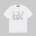 Louis Vuitton White Graphic T-Shirt with LV Logo