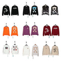 Off-White Men's Black Crewneck Sweatshirt with Iconic Logo and Stripes