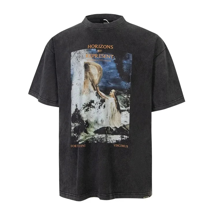Represent Shark Jaw Graphic T-Shirt - Black