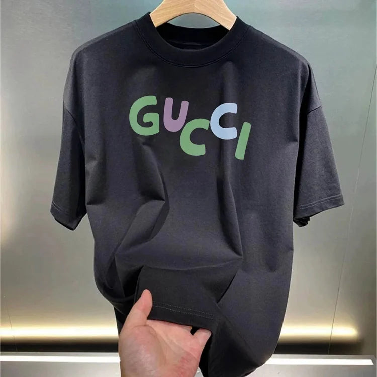 GUCCI Colorful Logo T-Shirt for Men - Stylish and Comfortable