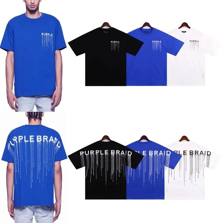 Purple Braid White Graphic T-Shirt - Modern Streetwear Design
