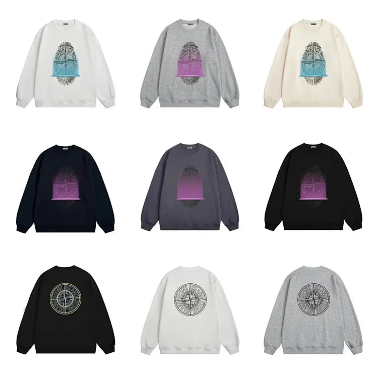 Stone Island Compass Logo Sweatshirt - White