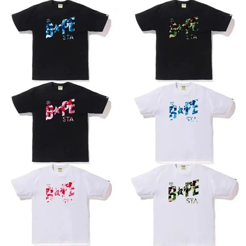 A Bathing Ape BAPE STA Camo T-Shirt - Black