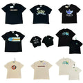 Gucci Men's Black Logo T-Shirt with Iconic Stripes