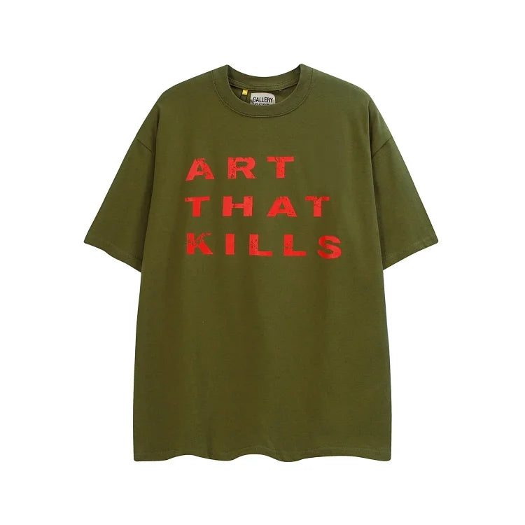 Gallery Dept Art That Kills T-Shirt - Olive Green