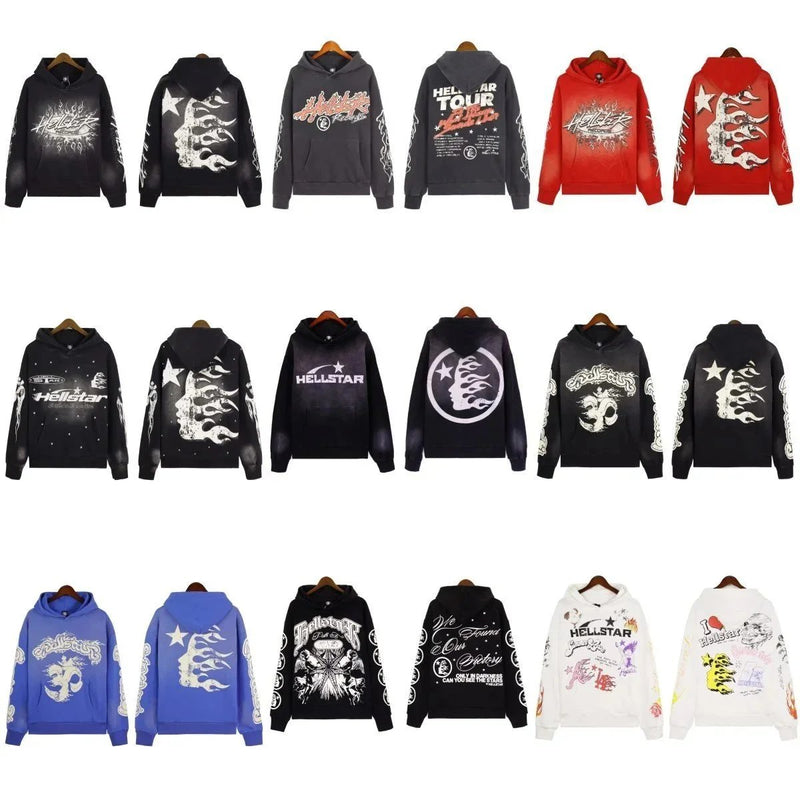 Hellstar Flame Star Hoodies [39 styles]