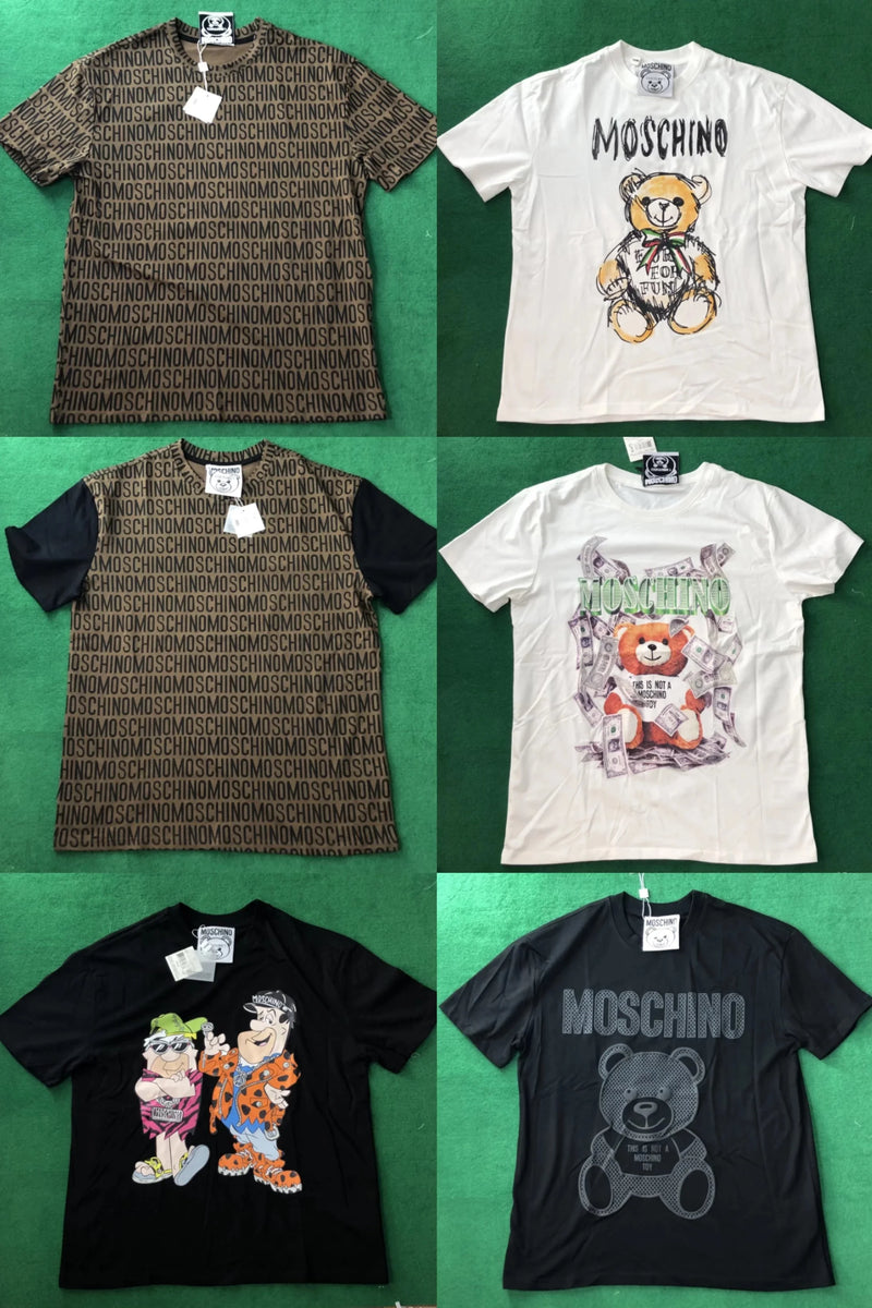 Moschino Teddy Bear / Logo Print T-Shirt