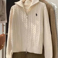 Polo Ralph Lauren Cable Knit Zip-Up Sweater [Loose Fit]