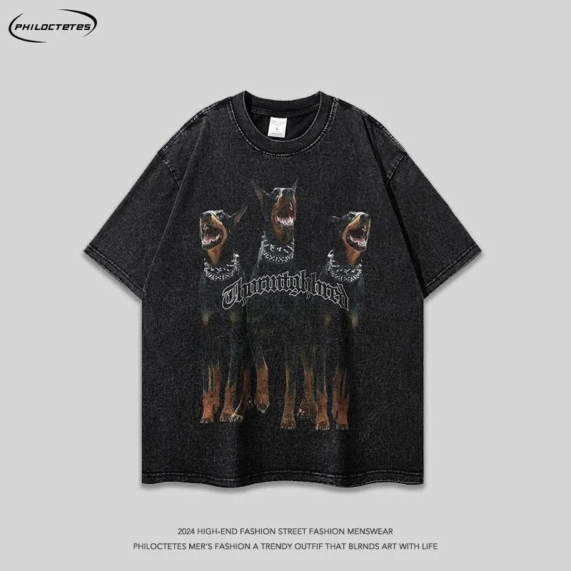 PHILOCTETES Thoroughbred Doberman Pinscher Dog Graphic T-Shirt [9 styles]