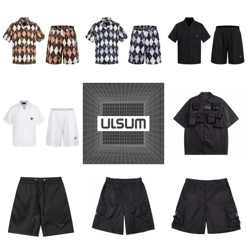 PRADA ULSUM Short Sleeved Shirt and Shorts Set [40 styles]