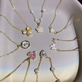 style light luxury titanium steel pearl necklace