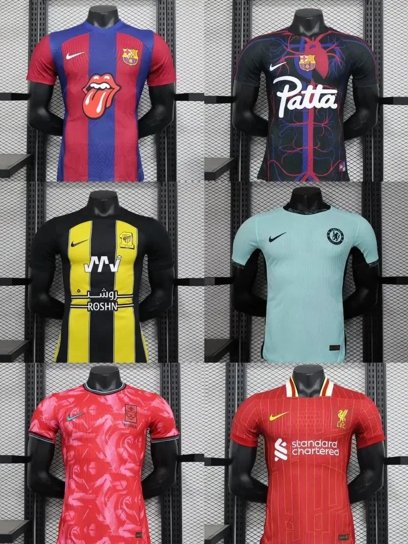 Nike Barcelona / Patta / Al Nassr / Chelsea / Korea / Liverpool Football Jersey [37 styles] | 7621116436