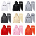 CELINE Logo Hoodie/Pants Set [37 styles]