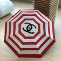 Chanel Striped CC Logo Umbrella [40 styles]