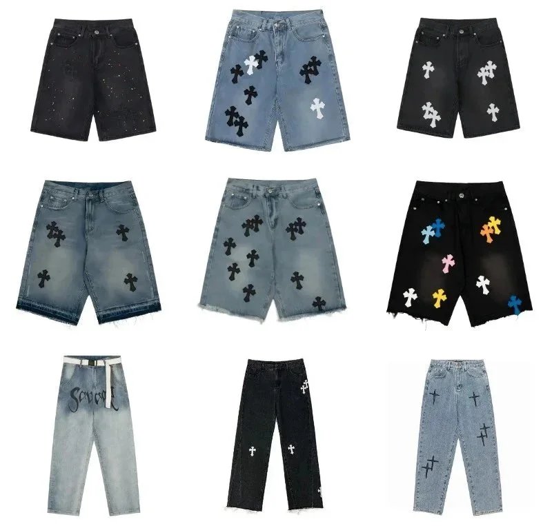 Chrome Hearts Cross Print Jeans/Shorts [22 styles]