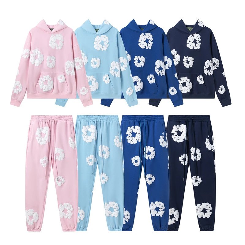 Denim Tears Scrunchie Print Hoodie & Jogger Set [39 styles]