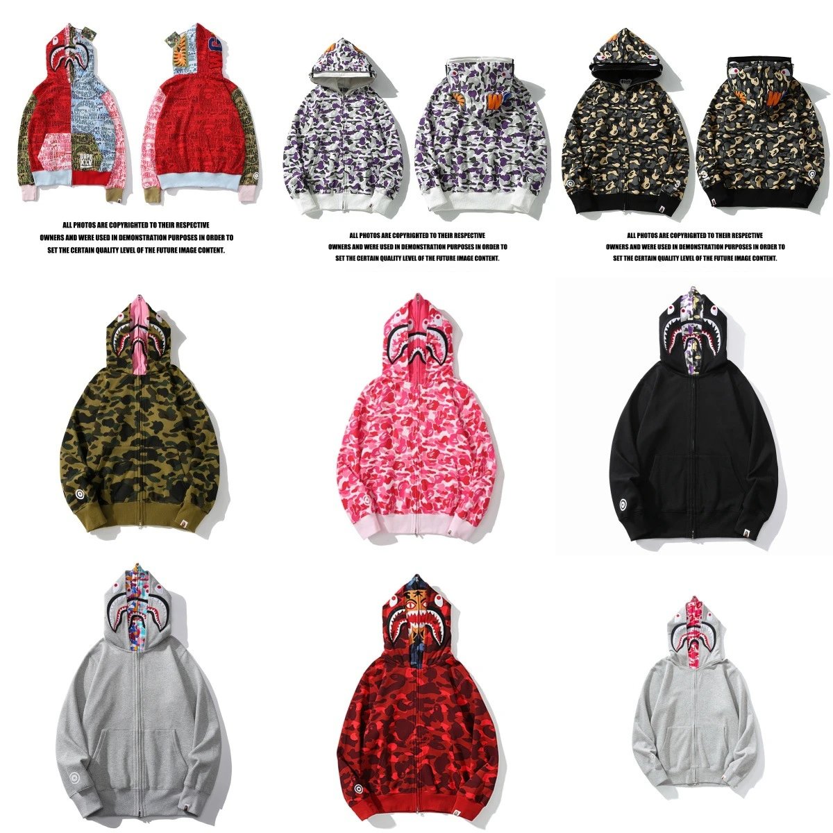 BAPE Shark Hoodies [39 styles]