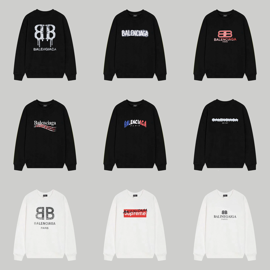 Balenciaga Logo Print Sweatshirts [38 styles]