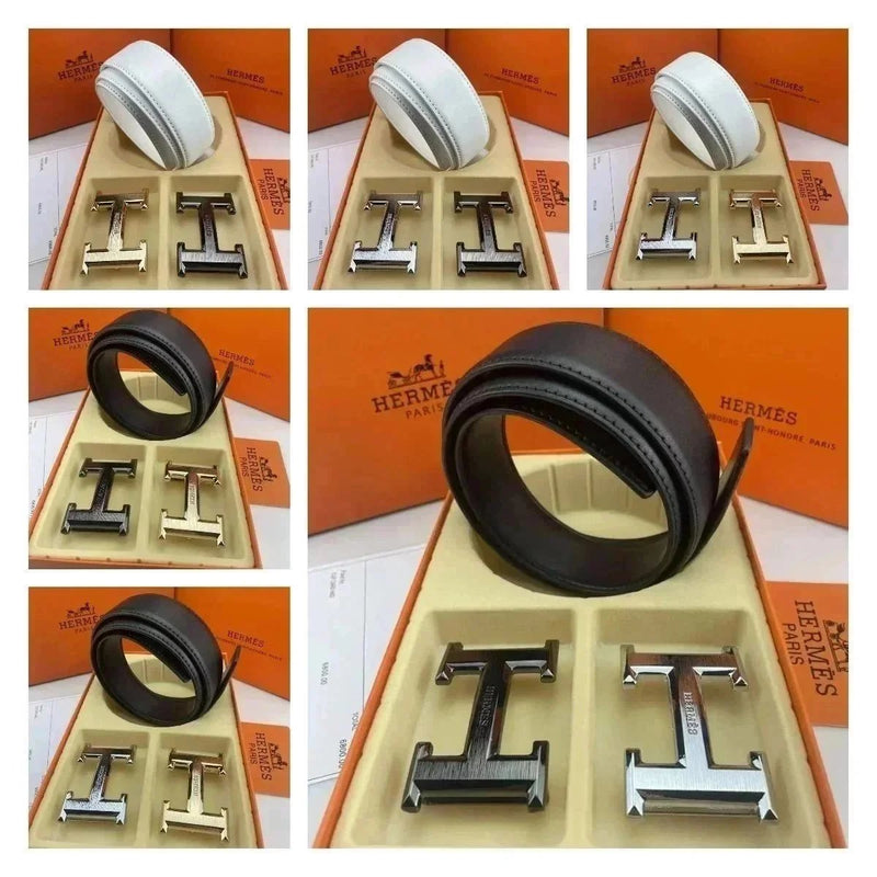 Hermès H Buckle Belt Set [18 styles]