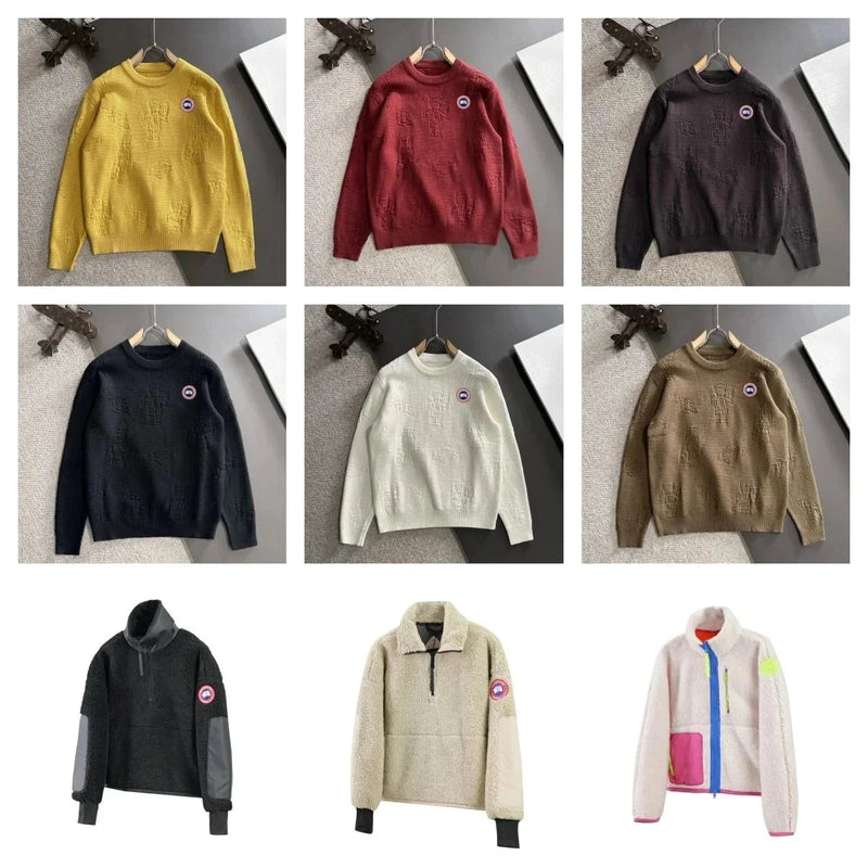 Canada Goose Embossed Logo Sweatshirt & Fleece Jacket [High Quality, 9+ Styles]