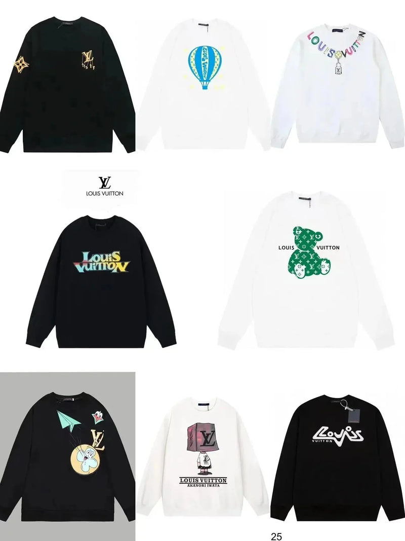 Louis Vuitton Graphic Print Sweatshirts [Multiple Designs]