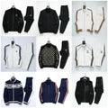 PRADA Linea Rossa / LV Monogram / Burberry Check / GUCCI Striped Track Suit Sets | 7568230809