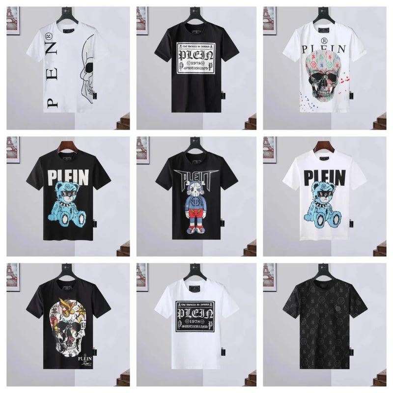 Philipp Plein Skull & Teddy Bear Graphic T-Shirts