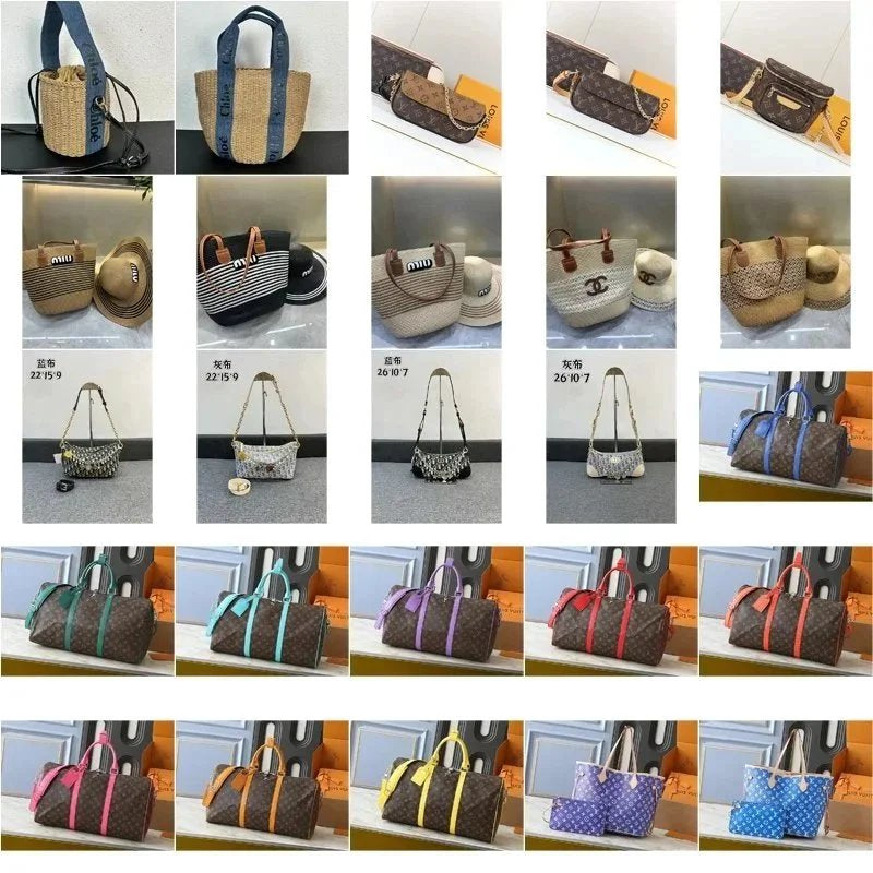 Miu Miu Chanel GG Supreme Large Capacity Short Distance Business Travel Handbag Single Shoulder Crossbody Bag [40 styles]