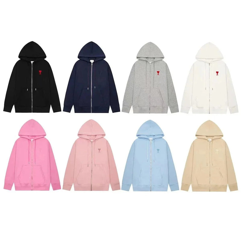 AMI Paris ZIP UP HOODIE [8 styles]
