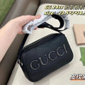 Gucci GG 24ss Camera Bag [Size: 23.5*7*14.5cm, Pebbled Black]