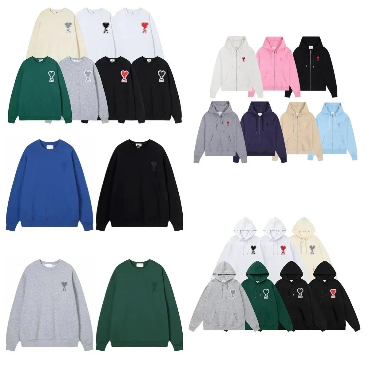 Ami Paris Heart Logo Hoodie/Sweater [1 style]