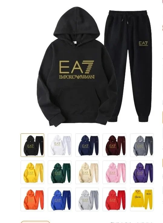 EMPORIO ARMANI EA7 Hoodie & Jogger Set [34 styles]