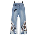 Chrome Hearts Cross Patchwork Denim Jeans