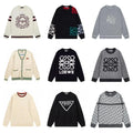 Loewe Anagram / Fendi Crest / Dior Oblique / Prada Triangle / Gucci GG Knit Round Neck Warm Sweaters